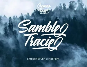 Samble Trice Brush font