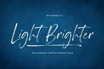 Light Brighter Brush font