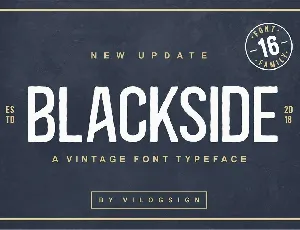 Blackside font