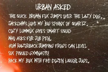 URBAN ASKED font