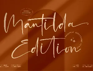 Mantilda Edition font