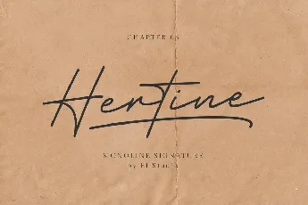 Hertine - Personal Use font