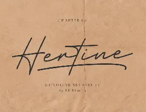 Hertine - Personal Use font