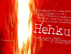 Hehku font