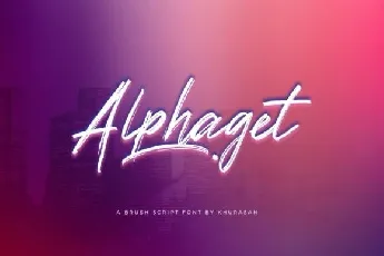 Alphaget font