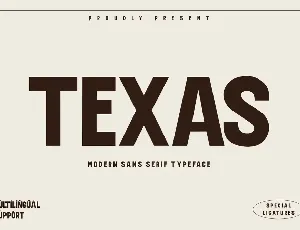 Texas font