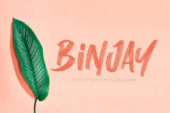 Binjay Brush font