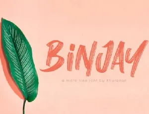 Binjay Brush font