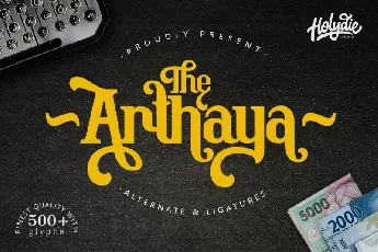 The Arthaya Display font