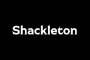 Shackleton font