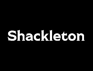 Shackleton font