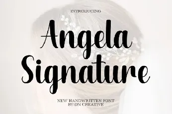 Angela Signature font