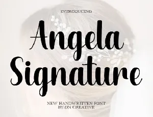 Angela Signature font