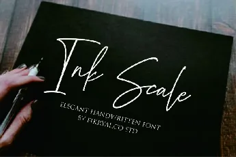 Ink Scale Handwritten font