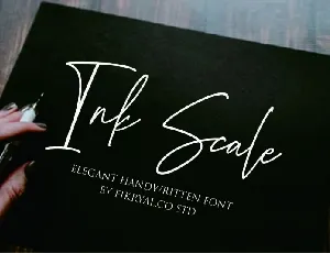 Ink Scale Handwritten font