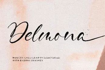 Delmona font