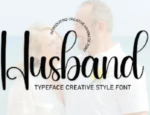 Husband Script font