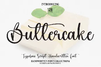 Buttercake font