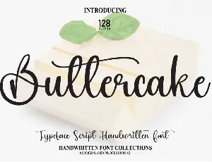 Buttercake font