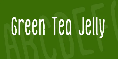 Green Tea Jelly font