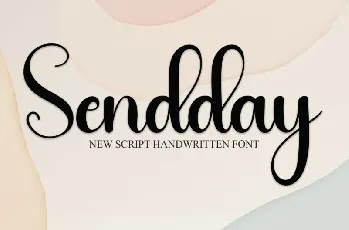 Sendday Script font