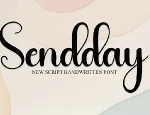 Sendday Script font