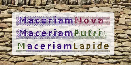 Maceriam font