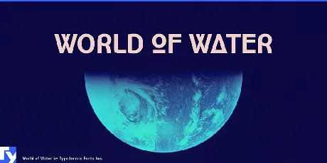 World of Water font