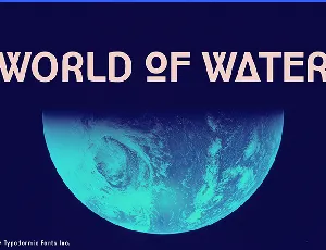 World of Water font