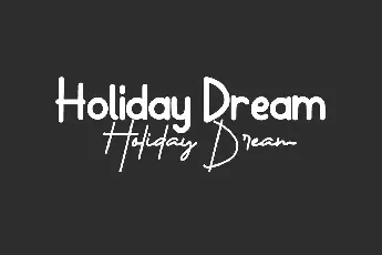 Holiday Dream Duo font