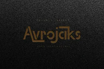 Avrojaks font