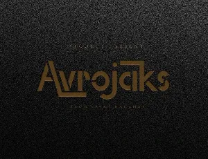 Avrojaks font