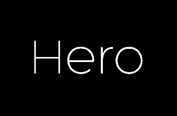 Hero font