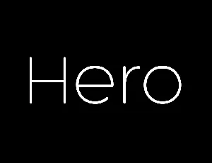 Hero font