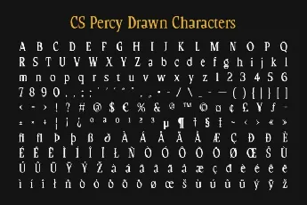 CS Percy Drawn font