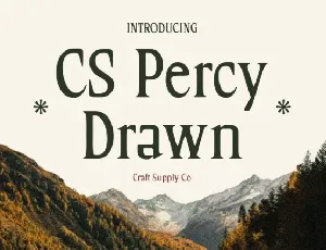 CS Percy Drawn font