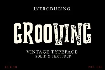 Grooving Display font