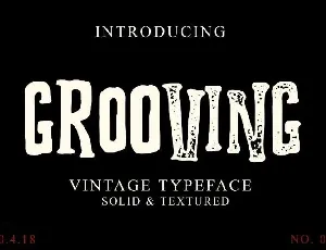 Grooving Display font