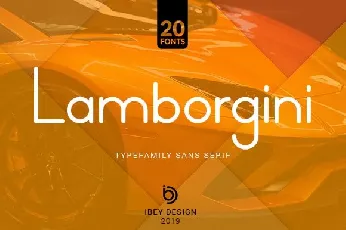 Lamborgini Family font