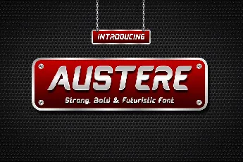 Austere font