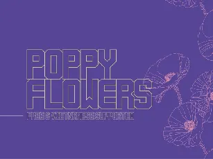 Poppy Flowers Typeface Free font