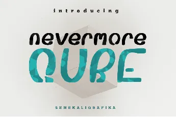 Nevermore Qube Demo font