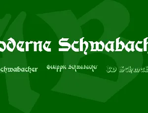 Moderne Schwabacher font