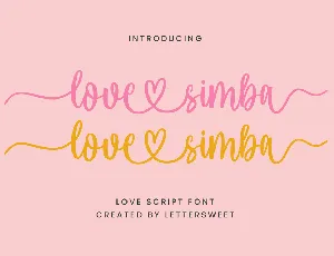 Love Simba font