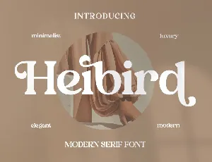 Heibird font