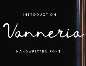 Vanneria Handwritten font