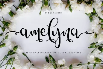 Amelyna Script font