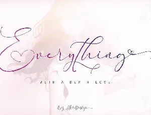 Everything Calligraphy font