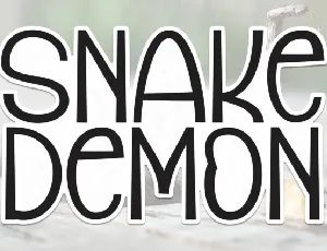 Snake Demon Display font
