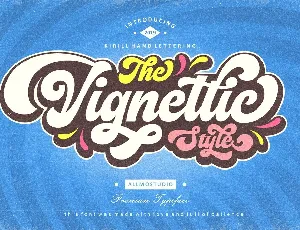 Vignettic font